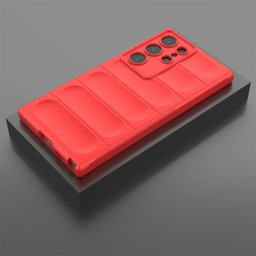 Armor Shockproof Case For Samsung Galaxy S26 S25 S24 S23 Ultra Plus S26Edge S26Pro S25Edge S25FE S24FE Soft Silicone Matte Cover