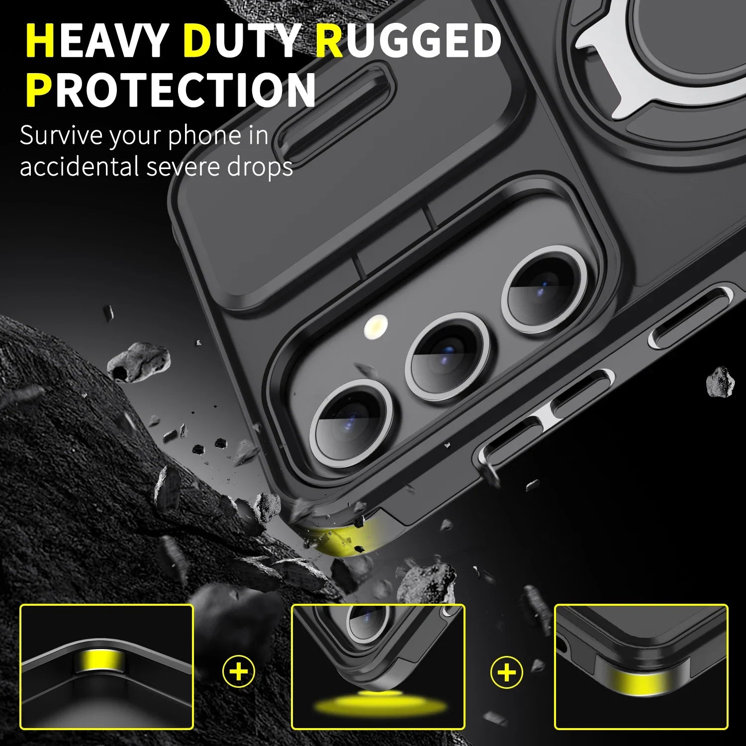 Shockproof Bumper Case for Samsung Galaxy S26 Ultra S25 FE A57 A37 A17 5G S24 S23 S22 S21 A56 A55 A36 A35 A16 A15 Covers