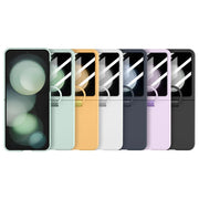2025 Hot Skin Feel Glass Case for Samsung Galaxy Z Flip 7 FE 6 5 5G Fold business Fashion Cover Anti-knock Cases for Flip5 Flip6