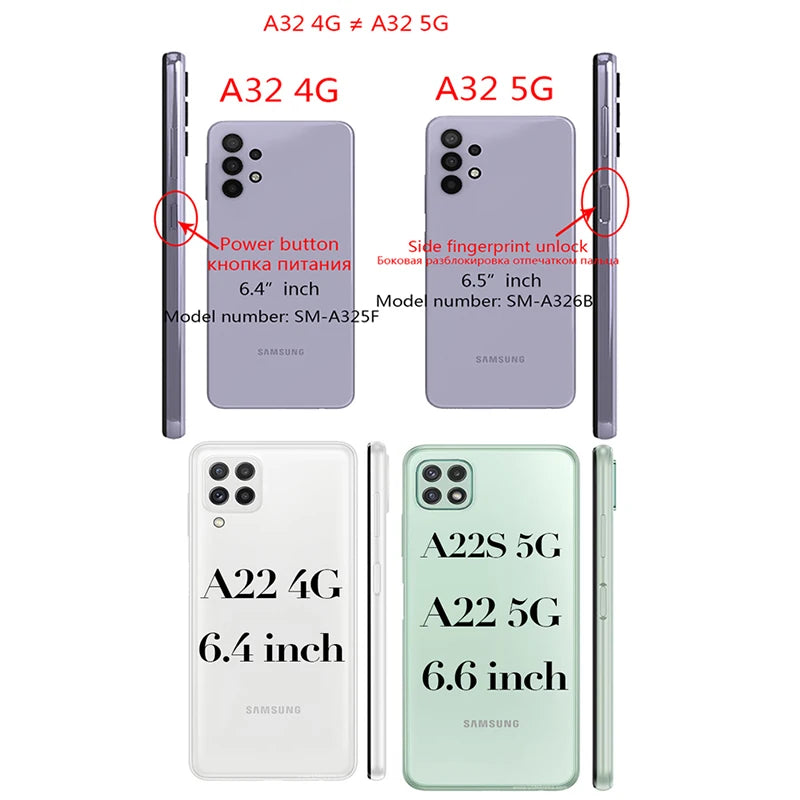 A52 Case For Samsung Galaxy A53 5G Funda A54 A34 A32 A33 A71 A51 S20 FE A50 A13 A22 A21S S21 S23 Ultra S22 Matte Covers Coques