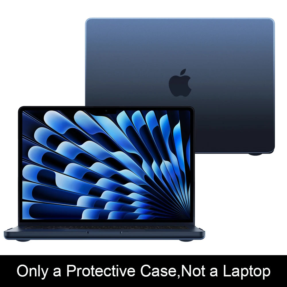 2026 Laptop Case For Macbook Air 13.6 inch M5 M4 M3 M2 2026 2025 2024 2022 A3240 A3113 A2681,Ultra Thin Matte Case