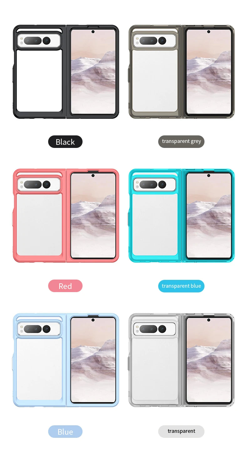 Colorful protective Case For Google Pixel Fold Shockproof Back Cover