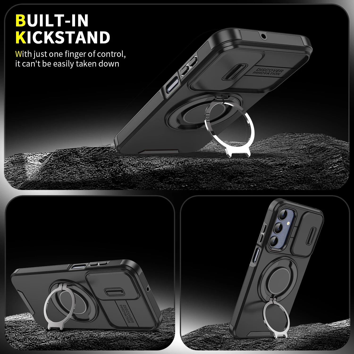 Ring Case for Samsung Galaxy A57 5G A37 A17 A56 A36 A16 A55 A35 A15 S26 Ultra S24 Plus S23 S25 FE S22 S21 Armor Shockproof