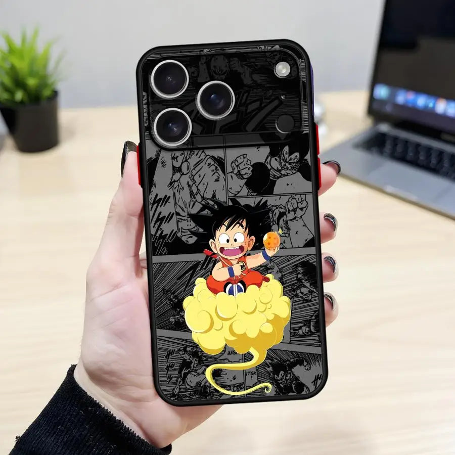Funda Back Phone Cover Case for iPhone 17 Pro Max 11 X XS XR 16 Plus 14 7 8 SE 15 17P 16P 12 13 Mini Dragons Balls Cute