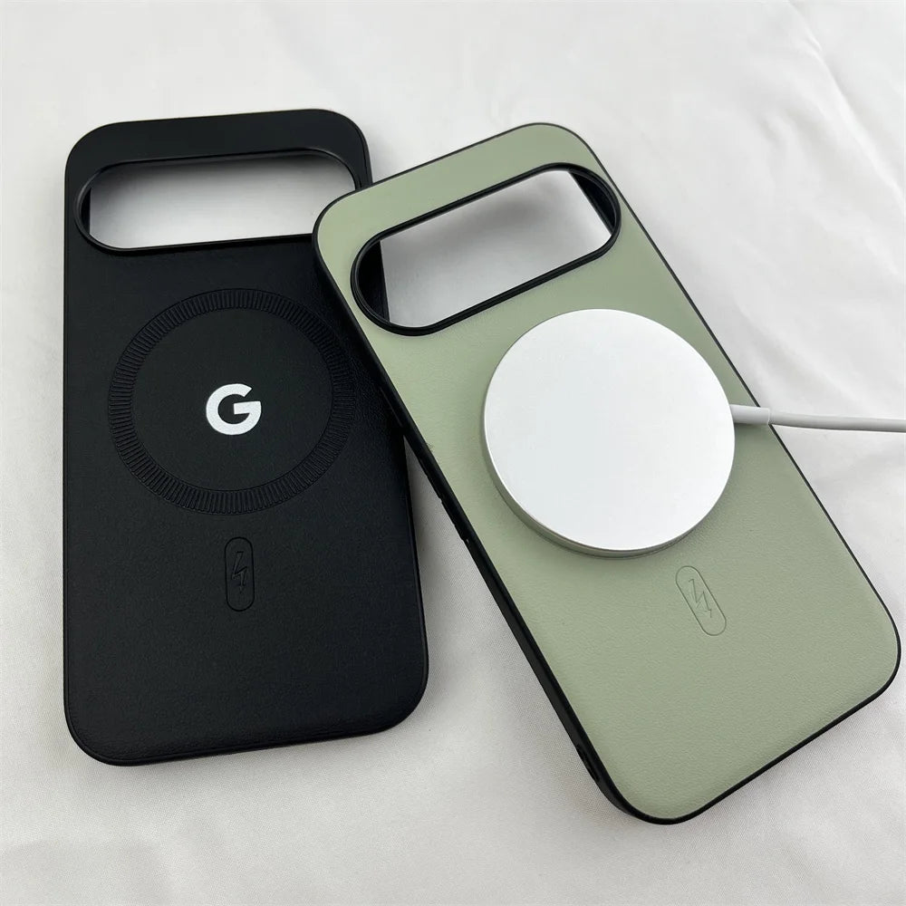 Luxury Matte Plain Skin Phone Case For Google Pixel 8 9 10 Pro XL 10A 9A 8A 8Pro 9proxl For MagSafe Shockproof Protection Cover