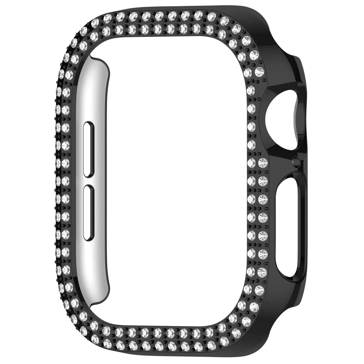 Cover For Apple watch Case 42mm 46mm 44mm 40mm 45mm 41mm Bling Rhinestone PC Bumper Protector Face iWatch Series 10 SE 9 8 7 6 5