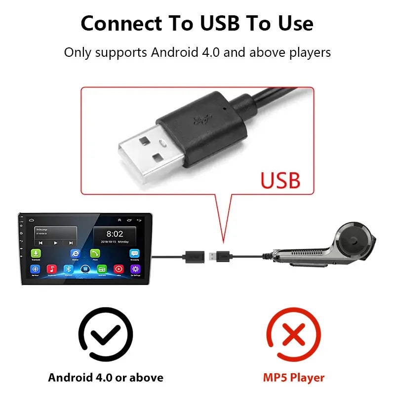 720P USB Dash Cam with ADAS & 170° Wide Angle – HDR/WDR Night Vision for Android Car Player