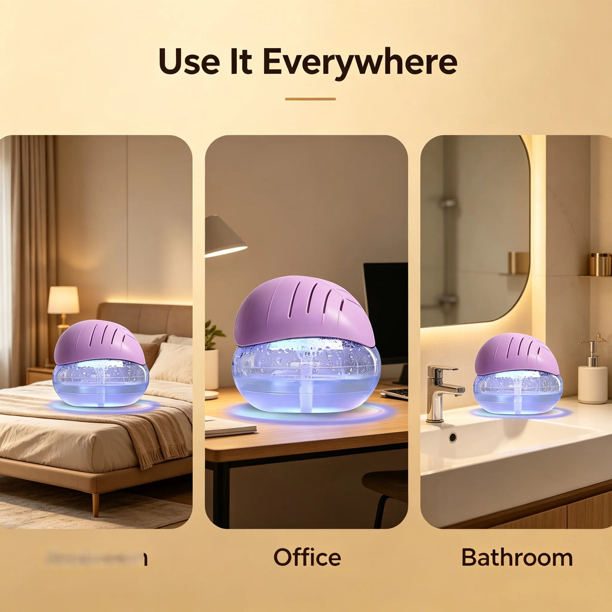 Home Air Purifier Without HEPA Filter Water‑Washing Air Scrubber Portable Mini Air Humidifier, Cold Air Scent Diffuser Machine A