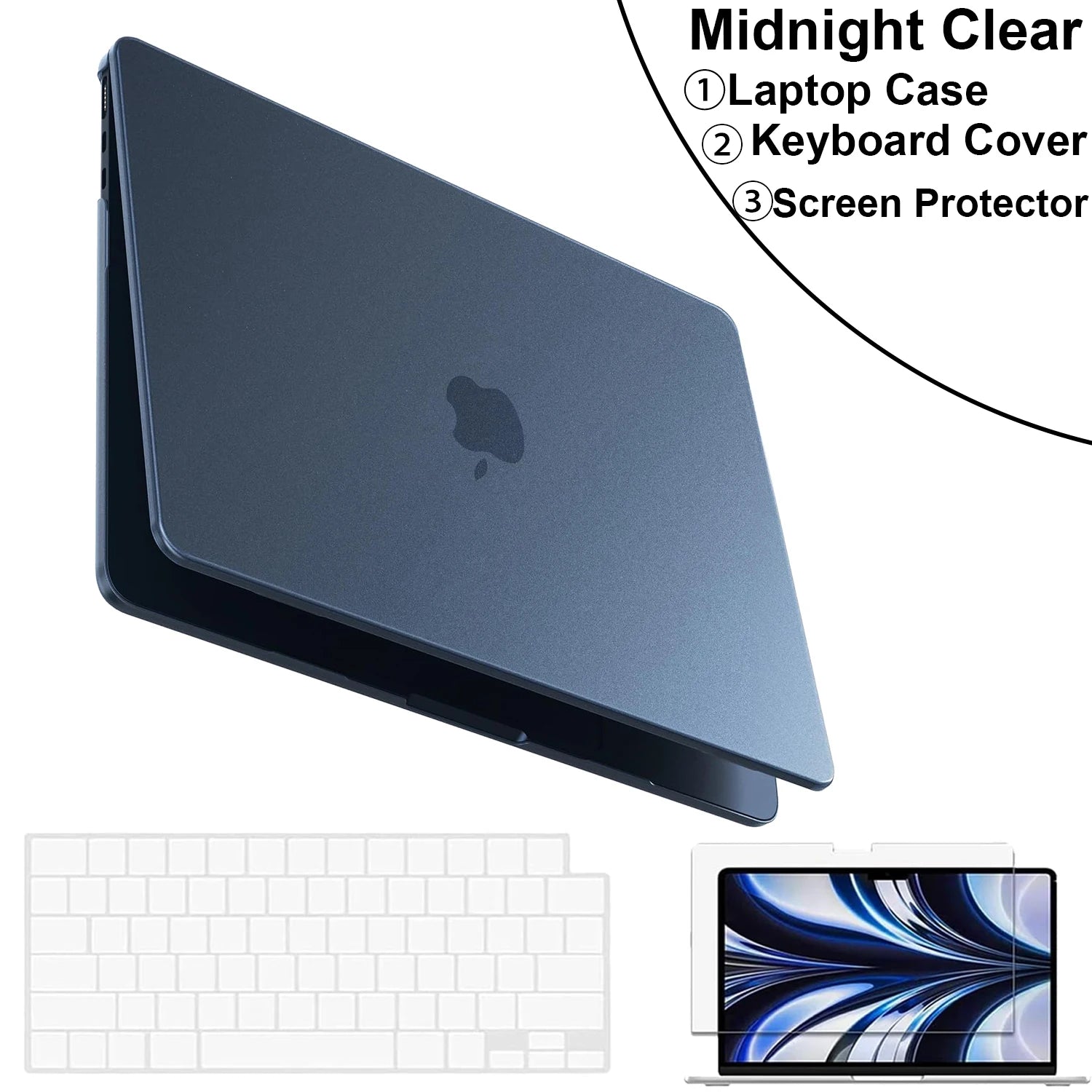 Matte Laptop Case For MacBook Air 13.6 inch Case M5 M4 M3 M2 2026-2022 Release Model A3240 A3113 A2681,For MacBook Accessories
