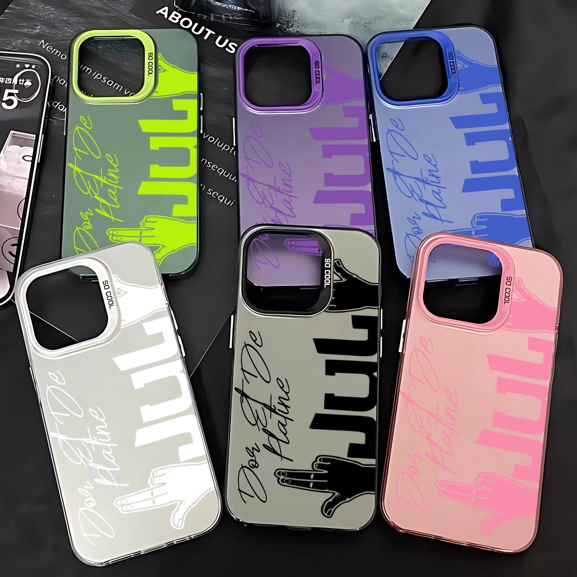 Fashion Phone Case For iPhone 17 Air 16e 16 ProMax 15 14 Plus 13 12 11 Shockproof Silicone JuL C'est Pas Des Lol  Back Cover