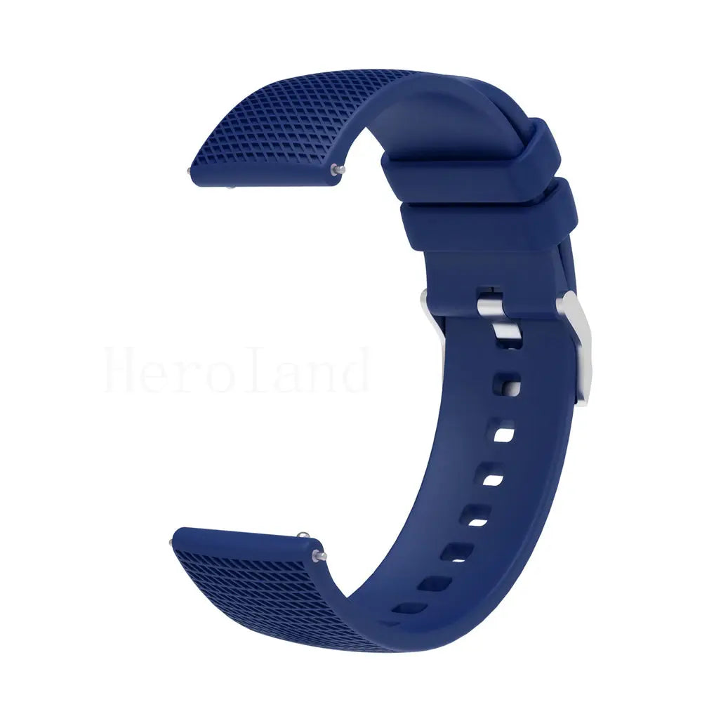 Premium Silicone Watchband WatchStrap Silicone Bracelet Quick Release Rubber Strap WristBand 18mm 20mm 22mm Width Replacement