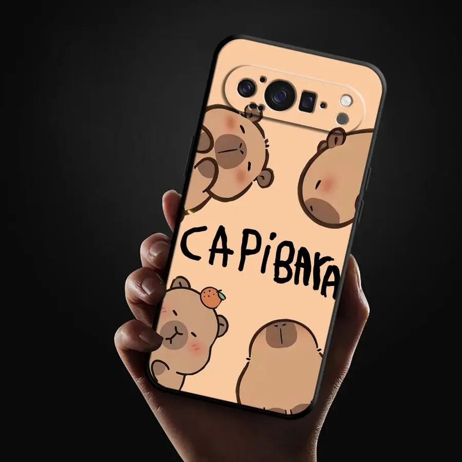 Funda Phone Cover Case for Google Pixel 10A 6a 9a 8a 10 9 Pro XL 7a 6 7 8 Pro Cute Cartoon Capybara