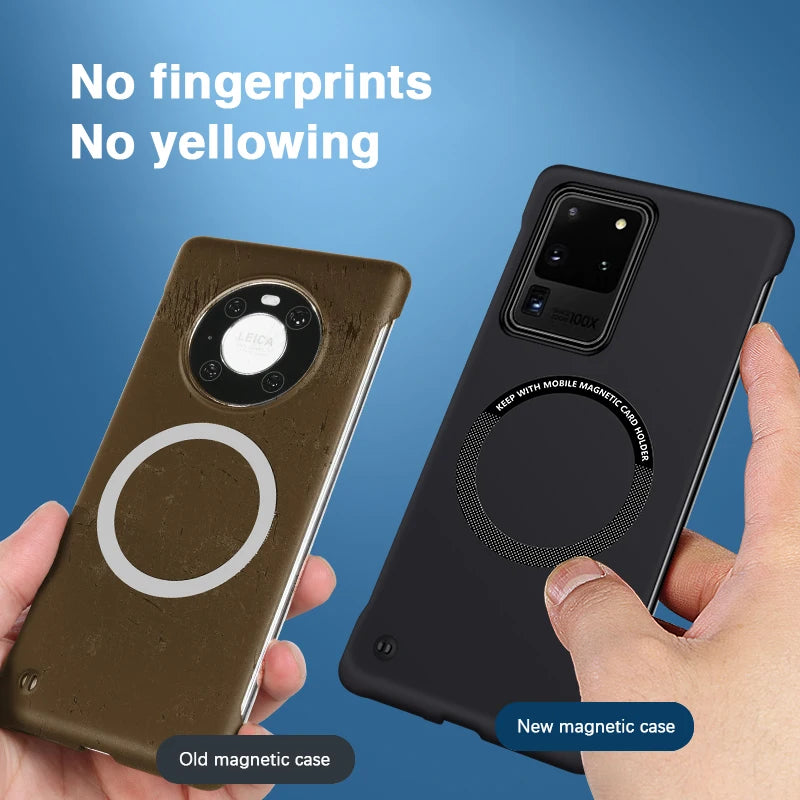 Slim Phone Case for Samsung Galaxy S20 Ultra FE Plus S20Ultra S20FE S20+ S20Plus 5G Magnetic Frameless Simple Back Cover Housing