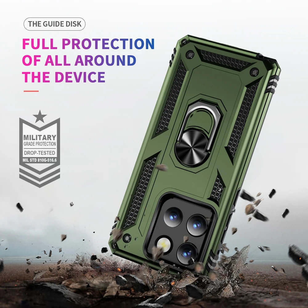 Armor Phone Case For Moto G Stylus Power Play GStylus GPower GPlay 4G 5G 2021 2022 2023 2024 2025 360°  Metal Ring Holder Cover