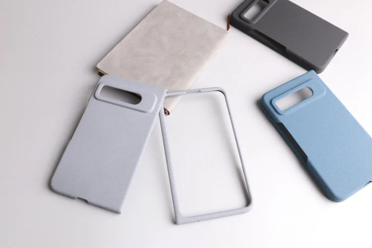 Sandstone Matte Hard PC Flip Phone Case For Google Pixel Fold Ultra Thin Anti-fall Non-slip Full Protect Bumper For Pixel Fold