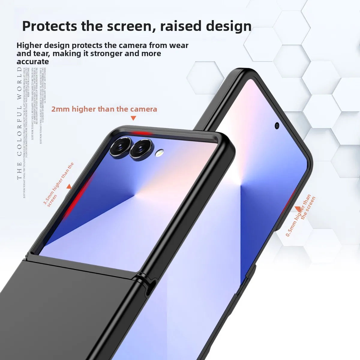 Case for Samsung Galaxy Z Flip 8 7 6 5 with Hinge Connection Luxury 2 IN 1 Hard PC+Soft TPU Shockproof Armor Phone Cover Funda