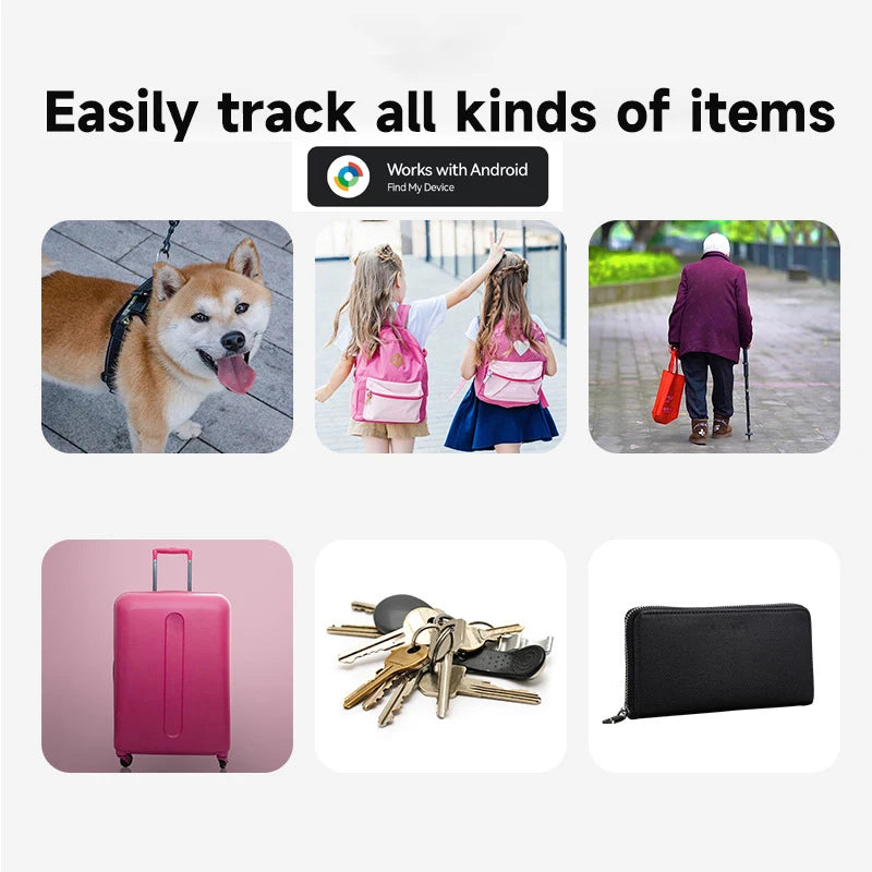 Tracker for Android Smart Locator Work with Google Find My Device Bag Key Pet Elderly Finder Tracking