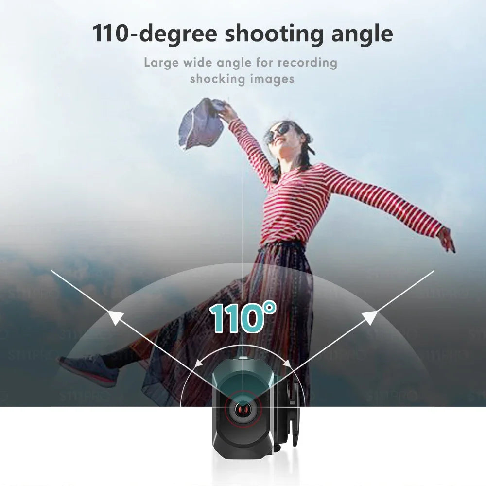 S111PRO 110° Wide Angle Head Camera 21g Ultra-Light Wearable Camcorder for Vlog Outdoor Sports