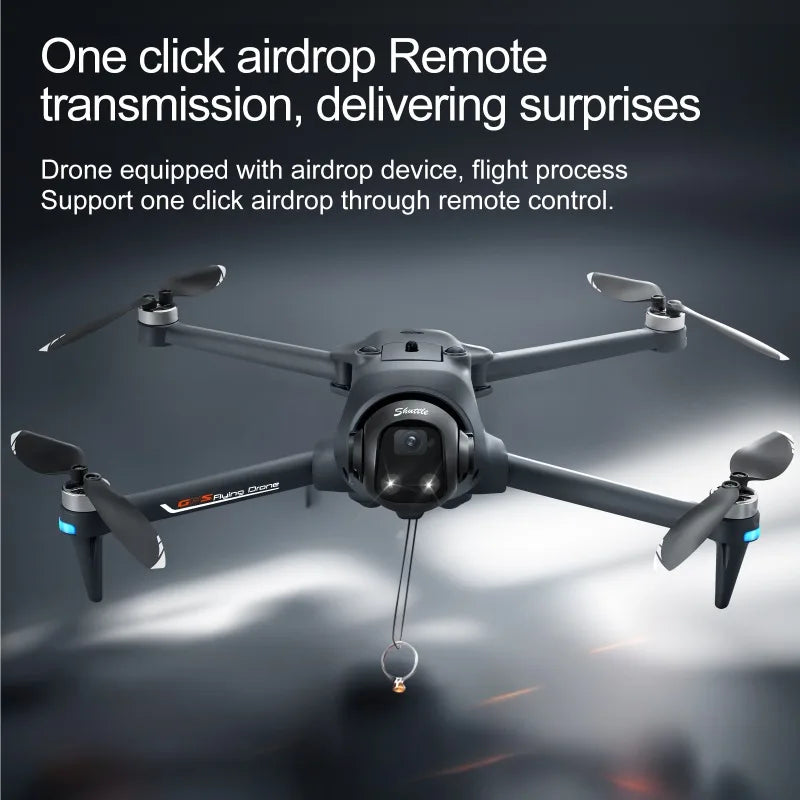 YL059 RC Quadcopter Drone with 4K Camera 23 Min FPV GPS Flight Optical Flow Positioning Auto Return Home RC Toy Boy Gift Dron