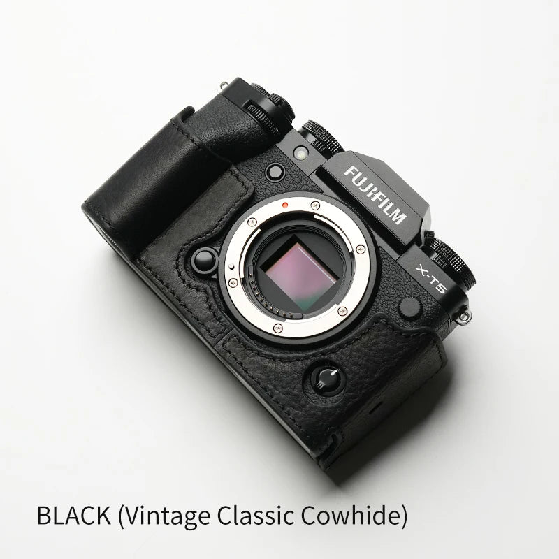 Mr.Stone for Fujifilm X-T5 Camera Case Protective Case xt5 Camera Bodysuit XT5 Camera Handmade Genuine Leather Camera Bag