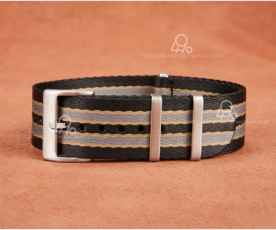 One Piece Fabric Watchband 20mm Watch Band Seatbelt Nylon Nato Strap Sport Men Bond 22mm Watch Bracelet for Omega Seiko