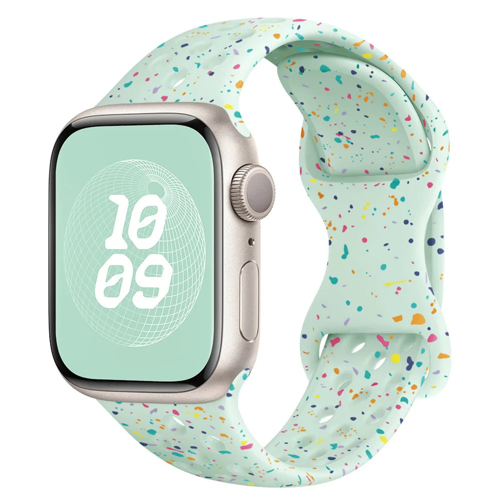 Sport Loop Strap For Apple Watch Band Ultra 2 49mm 44mm 40/41mm 45mm 42/46mm Silicone Bracelet iwatch Series 11 10 9-8-7 6 5 SE