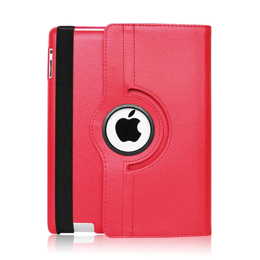 For iPad Pro 12.9 2018 2020 2021 2022 2015/2017 Smart Leather Case 360° Rotation and Sleep Wake Function Protective Shell