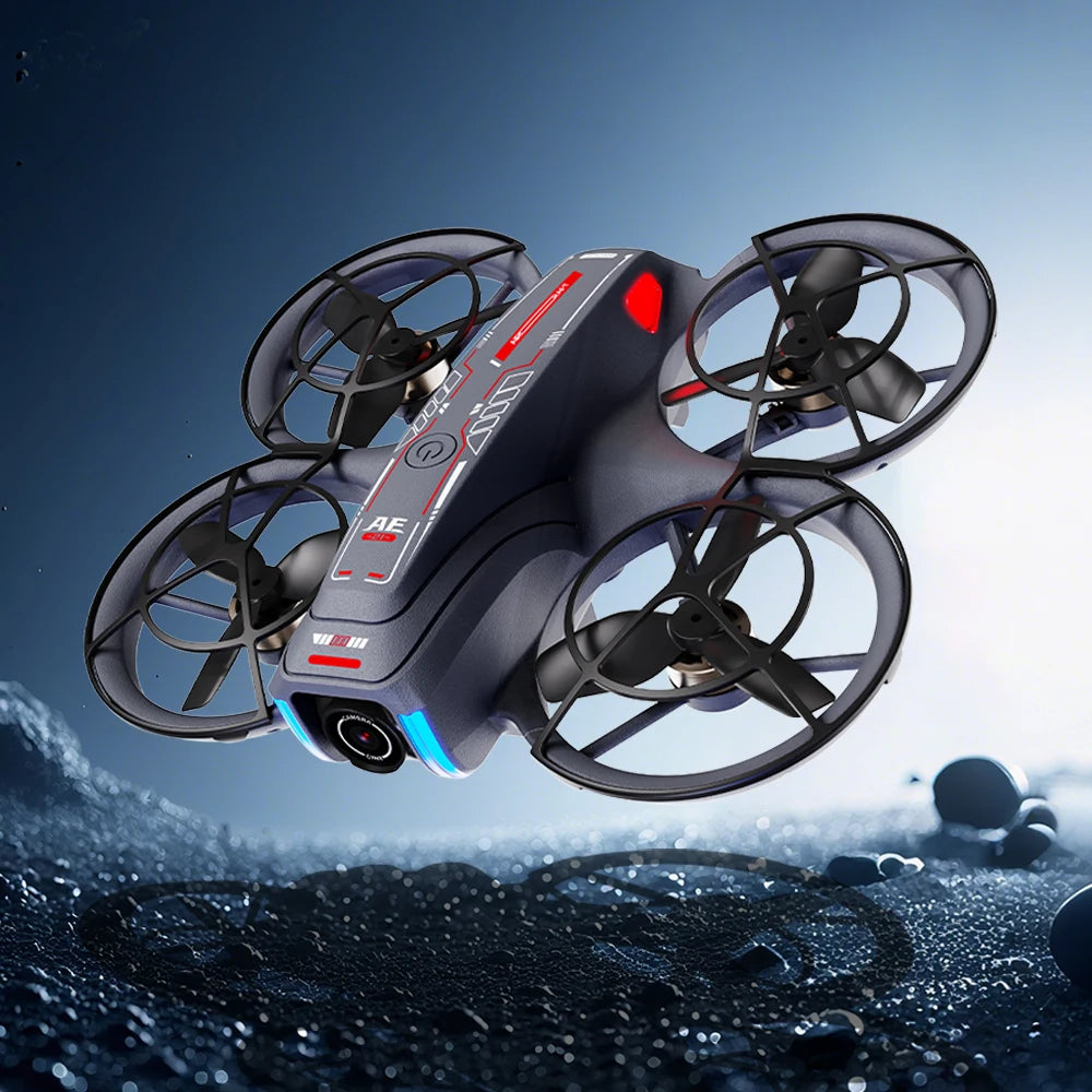 Mini Drone 8K HD-VR Dual-camera 180 ° ESC Optical Flow Obstacle Avoidance Motor Drone UAV Remote Control Quadcopter Universa Toy