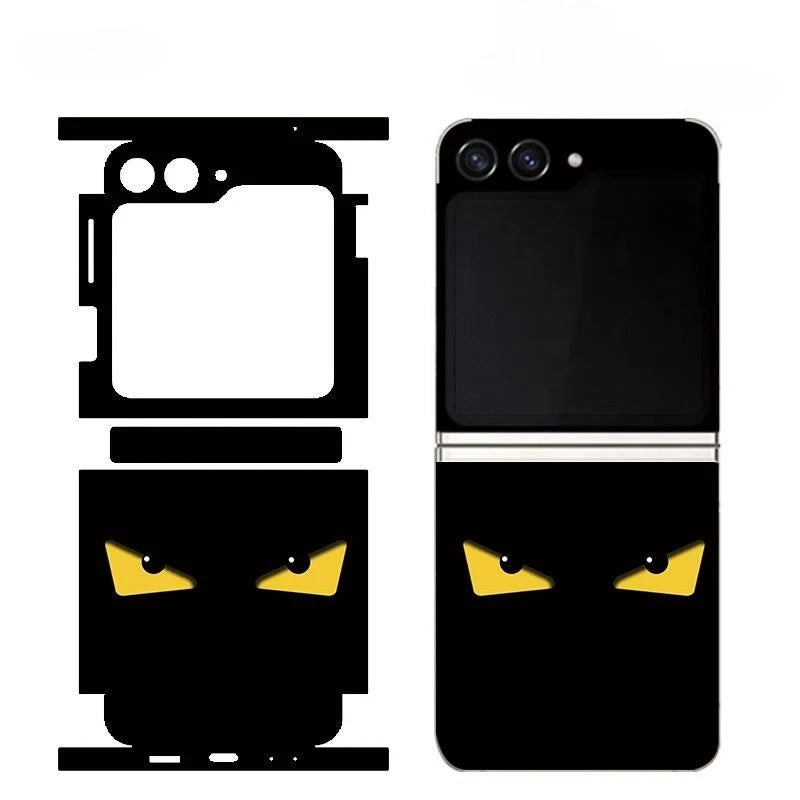 Decal Skin Sticker for Samsung Galaxy Z Flip6 5 4 7 Back Screen Protector with Hinge Film Cover Flip5 3M Wrap Colorful Sticker