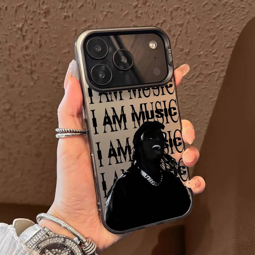 P-playboi Carti I AM MUSIC Phone Case For IPhone 17 16 15 14 13 12 11 Pro Max Air Multicolor Matte Laser Metallic Aurora Funda