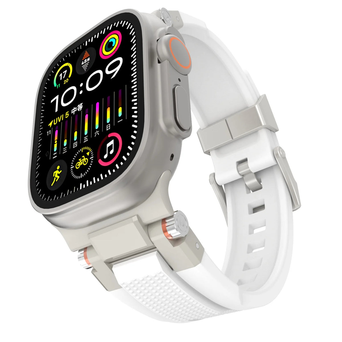 Original Rugged Strap For Apple Watch Ultra 2 3 4 Band 44mm 45mm 46mm 49mm Bracelet iWatch Series 12 11 10 9 6 SE Sport Bands