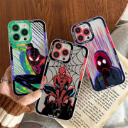 Spider Man Cover For Apple iPhone 17 AIR 16E 15 14 13 12 Mini Pro Max Plus Transparent Soft Phone Case