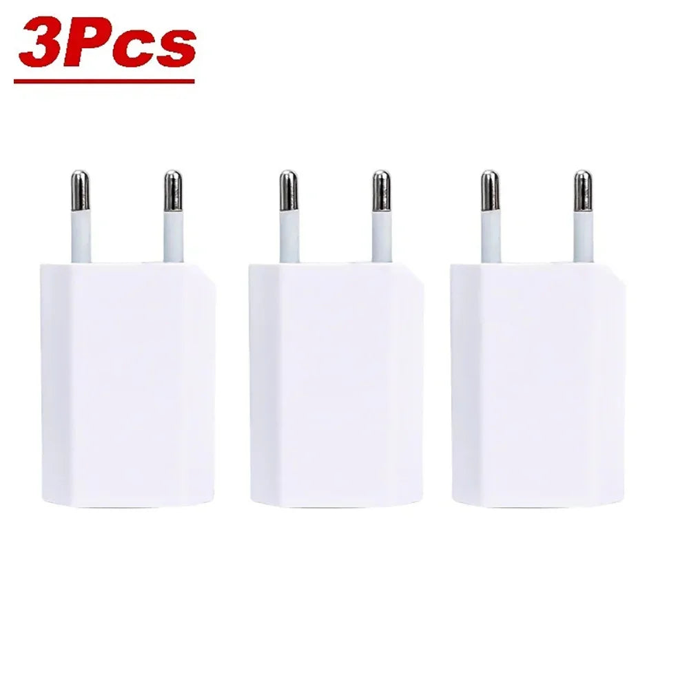 5V 1A USB Charger Fast Charging Mobile Phone Travel Wall Charger For iPhone Samsung Xiaomi Huawei Portable QC3.0 EU Plug Charger