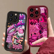 Pink Lips USD Banknote Printed Phone Case For Samsung Galaxy S26 S25 S24 S23 S22 S21 S20 Ultra Plus FE A55 A54 A15 A35 Cover