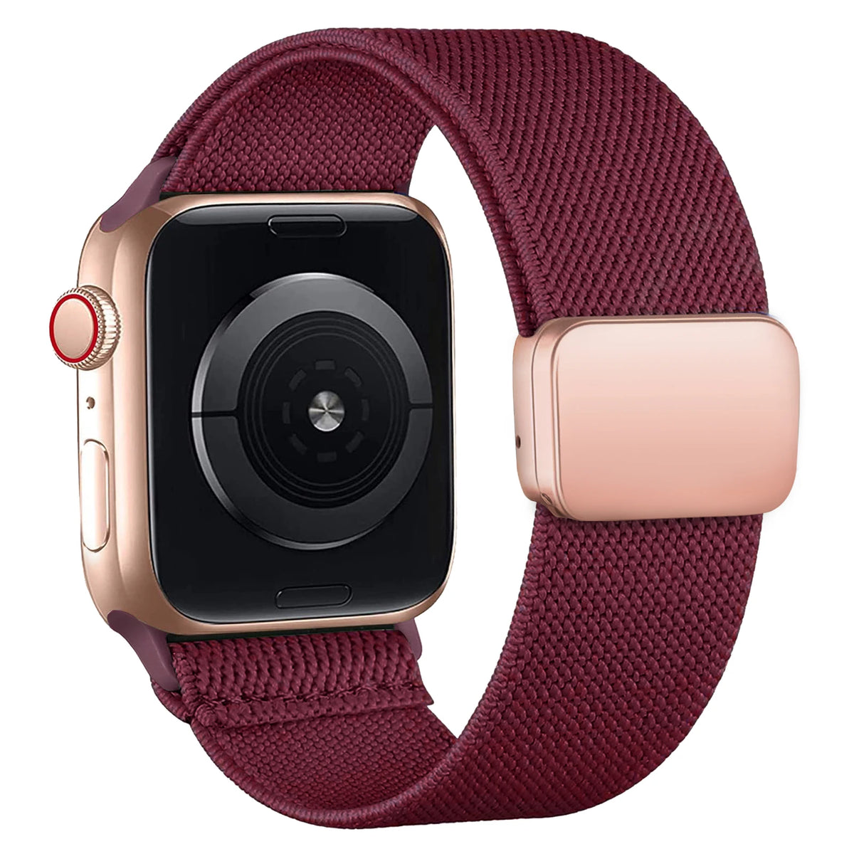 Magnetic Loop For Apple Watch Band 40mm 44mm 45mm 49mm 41mm 38 Nylon sport bracelet iwatch ultra 4 3 2 Series 12 11 10 9 8 se