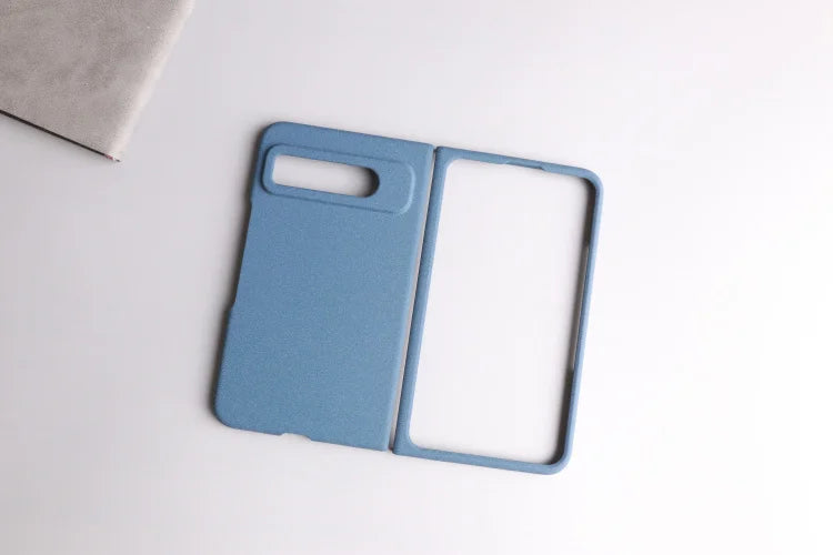 Sandstone Matte Hard PC Flip Phone Case For Google Pixel Fold Ultra Thin Anti-fall Non-slip Full Protect Bumper For Pixel Fold