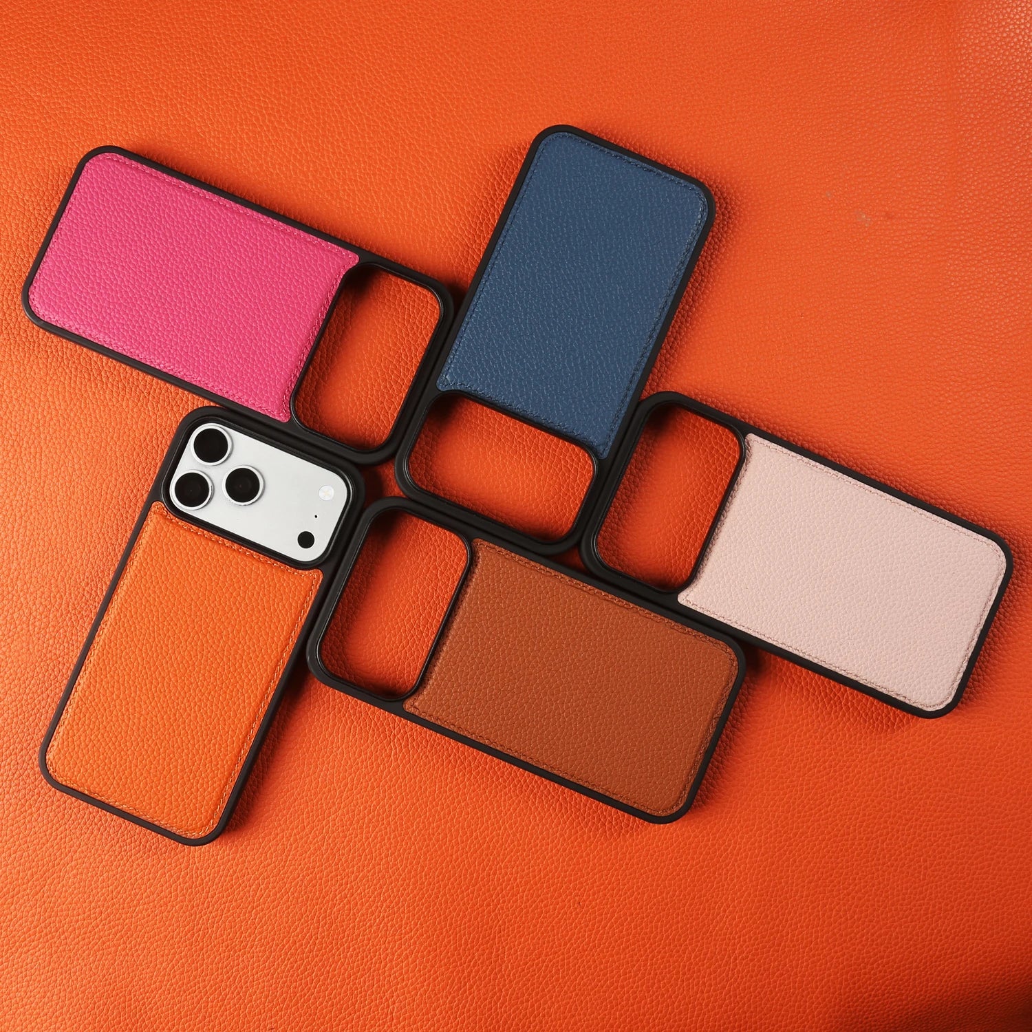 Premium Lychee Genuine Leather Case For iphone 17 Pro Max 17e 16e Air 14 13 12 11 15 16 Pro Max Phone Back Cover Case Coque Capa