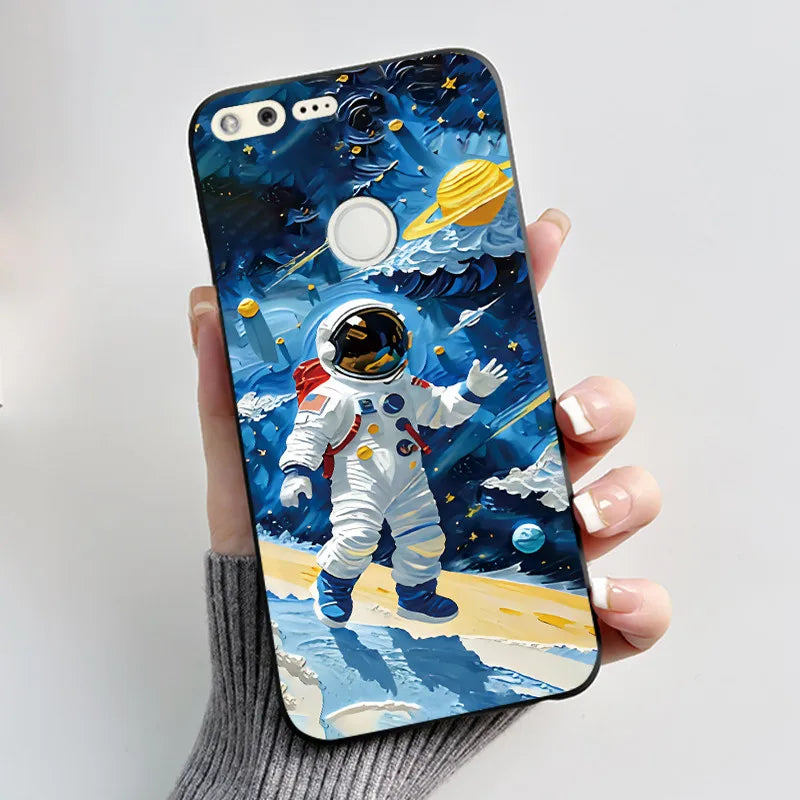 For Google Pixel 1 Case Aesthetic Cute Cat Shockproof Silicone TPU Soft Back Cover for Google Pixel 1 Pixel1 XL Phone Case Coque