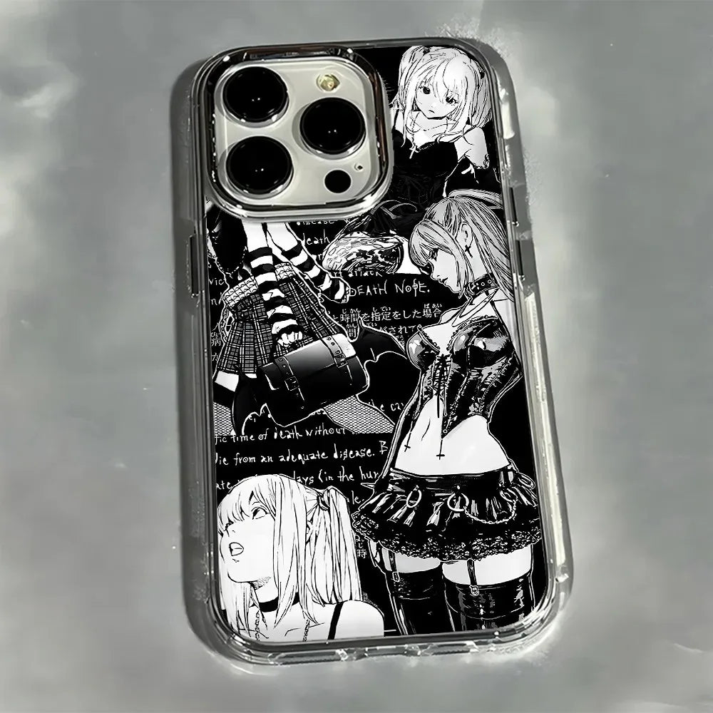 Anime Misa DEATHS NOTES Phone Case For iPhone 17 16e 16 15 14 13 12 11 mini Pro Max X XR XSMAX 8 Air Plus Transparent Soft Cover
