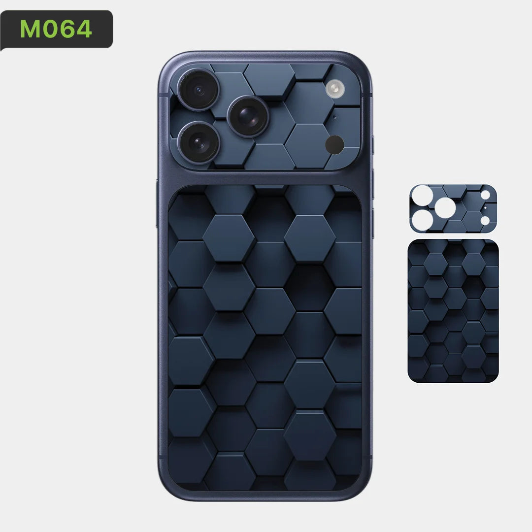 BC02 for Apple iPhone 17 Pro Max /17 Pro/Air Camera with Battery Skin Wrap 3D Colorful Rear Protective Sticker Film