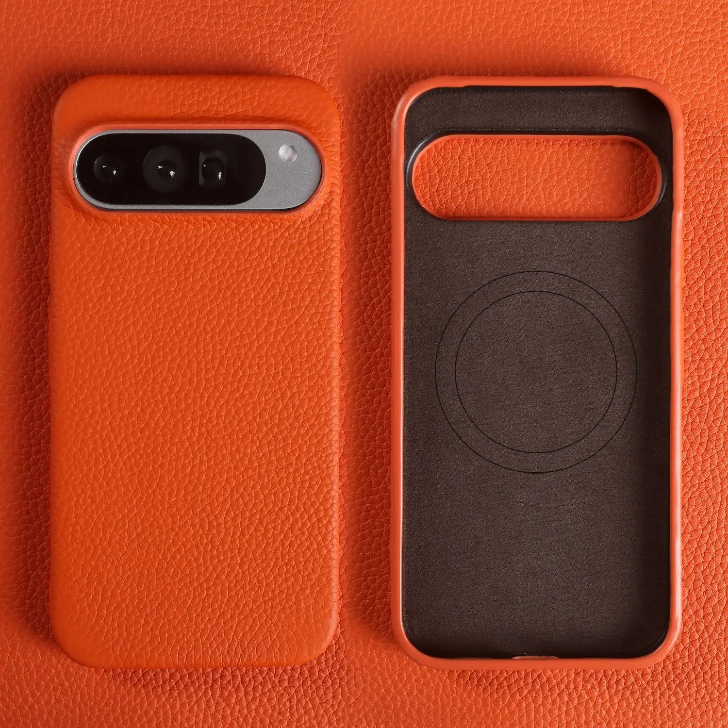 Luxury Magnetic Genuine Leather Case For Google Pixel 10Pro 9 7A 8 6 Full Protection Magnet for Magsafe Cases Shockproof Cover