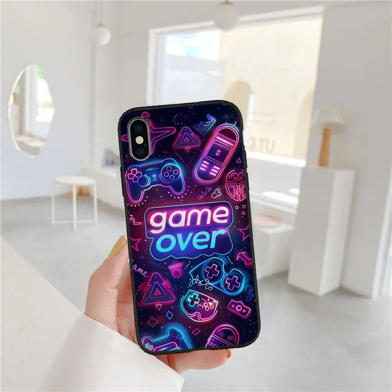 IX16 Game Over New Luxury Phone Case for iPhone SE X XS XR 16E 11 Pro Max 8 7 6 6s Plus