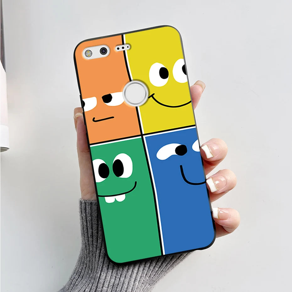 For Google Pixel XL Phone Case Cute Cartoon Soft Silicone Protect Cover Coque For Google Pixel 1 XL Pixel1 1XL Bumper Case Funda