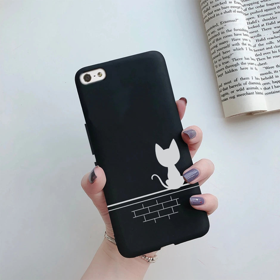 For iPhone 5 5S SE 2016 Case for iPhone 5 S Cover Silicon Cute Painted Case for iphone SE Cover Bumper for iphone 5S Phone Shell