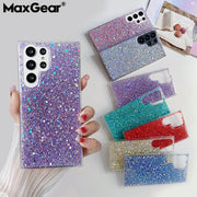Shining Sequins Cases For Samsung Galaxy S25 S24 S23 S22 S21 S20 FE Plus Note 20 Ultra A13 A33 A53 A73 A22 A32 A42 A52 A72 Cover