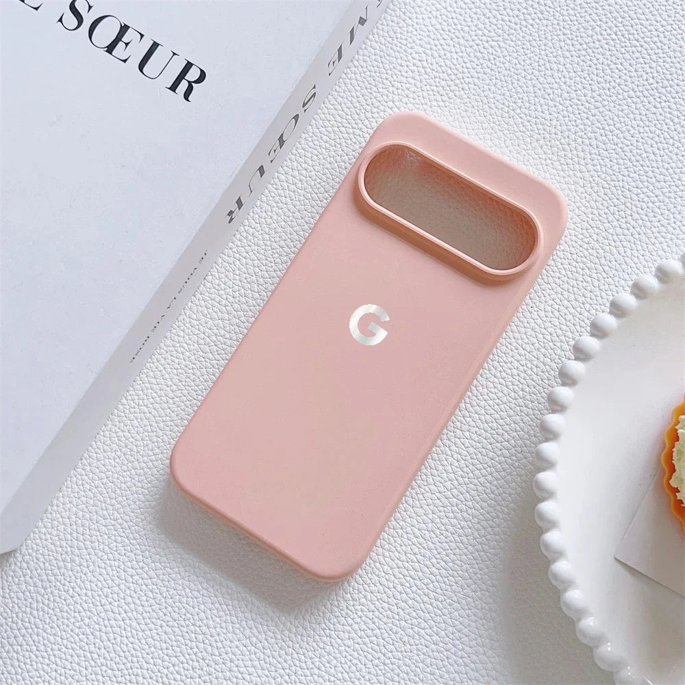 Color Skin Feel Liquid Silicone Phone Case For Official Google Pixel 11 10 9 Pro XL 8 7 10A Support Wireless Charge Soft Cover