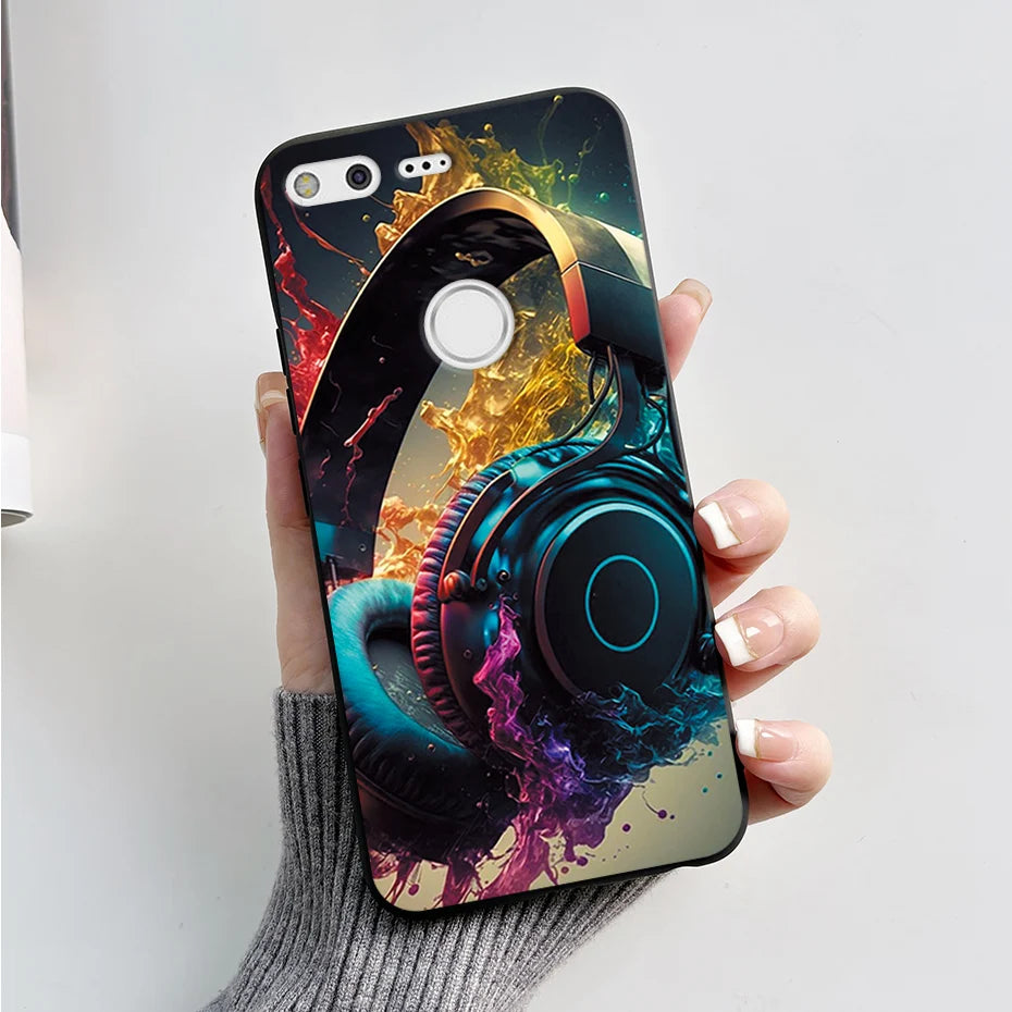 For Google Pixel XL Phone Case Cute Cartoon Soft Silicone Protect Cover Coque For Google Pixel 1 XL Pixel1 1XL Bumper Case Funda