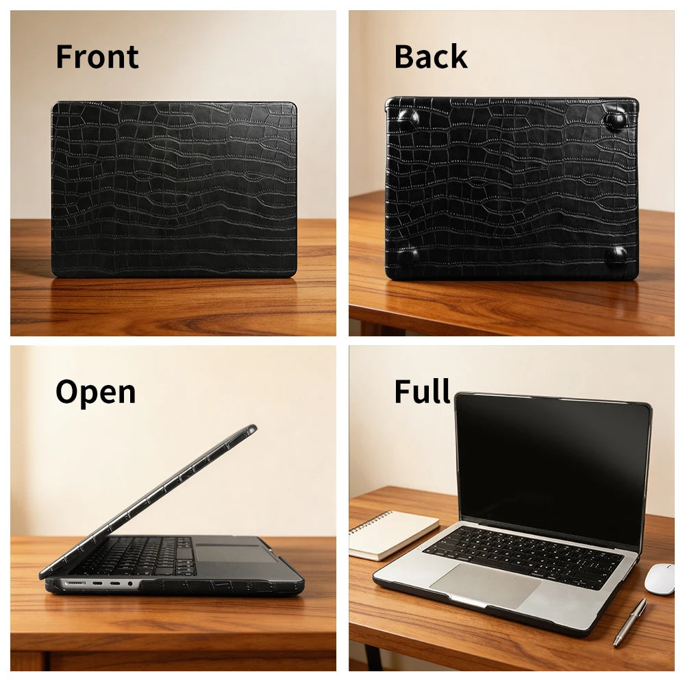 Laptop Leather Case For Macbook Pro 14 A3426 A3427 A3434 Neo A18 A3404 Air 15 A3241 A3448 Air 13 A3240 A3449 Pro 16 A3428 A3429