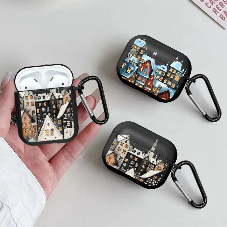 Winter Snow Christmas Earphone Cases Cover Case For Airpods Pro3 2 3 Pro2 Pro 1 4