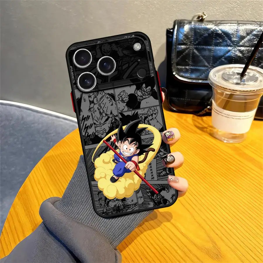 Funda Back Phone Cover Case for iPhone 17 Pro Max 11 X XS XR 16 Plus 14 7 8 SE 15 17P 16P 12 13 Mini Dragons Balls Cute